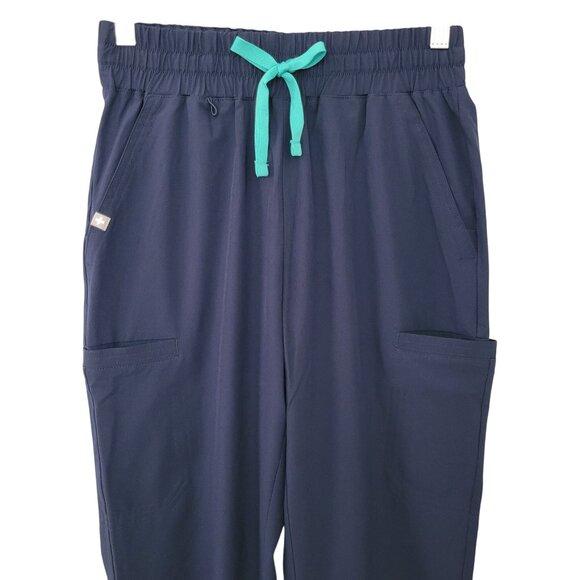 Figs Saumer High Waisted Fionlite Petite Jogger Scrub Pants Size XS/P Navy NWT - Picture 5 of 8